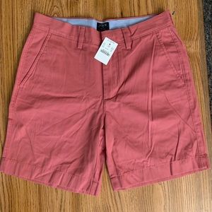 NWT J.Crew 7" Reade shorts, salmon, size 29